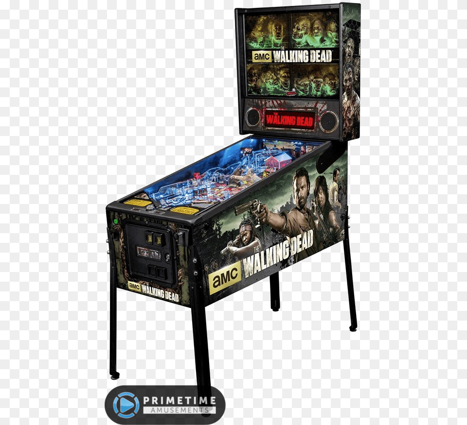The Walking Dead Pinball By Stern Pinball Premium Stern Walking Dead Premium, Adult, Person, Man, Male Png Image