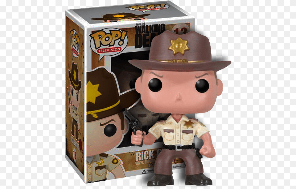 The Walking Dead Rick Walking Dead Pop, Clothing, Hat, Baby, Person Free Png Download