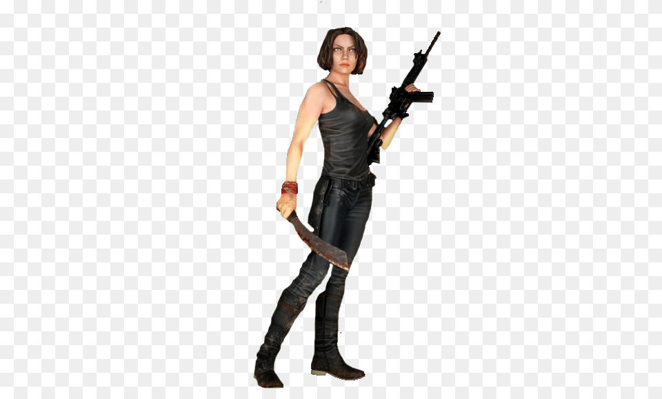The Walking Dead Scale Maggie Statue Popcultcha Gentle Giant, Adult, Weapon, Sword, Person Free Png