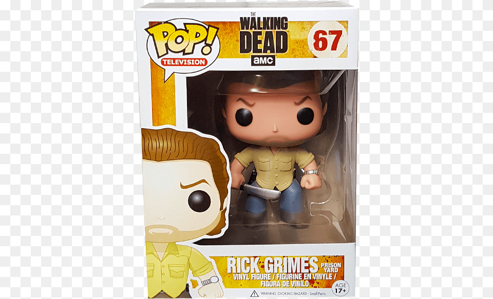The Walking Dead Walking Dead Funko Pop Rick, Toy, Baby, Person Free Transparent Png