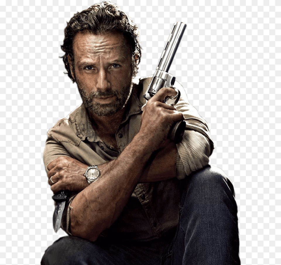 The Walking Dead Walking Dead Rick Grimes, Weapon, Firearm, Gun, Handgun Free Png Download
