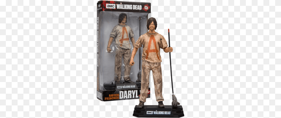 The Walking Dead Walking Dead Savior Prisoner Daryl 7 Inch Action Figure, Figurine, Adult, Person, Man Free Png