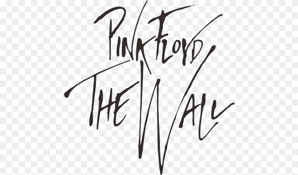 The Wall Logo Comments Logo Pink Floyd The Wall, Handwriting, Text, Bow, Weapon Png