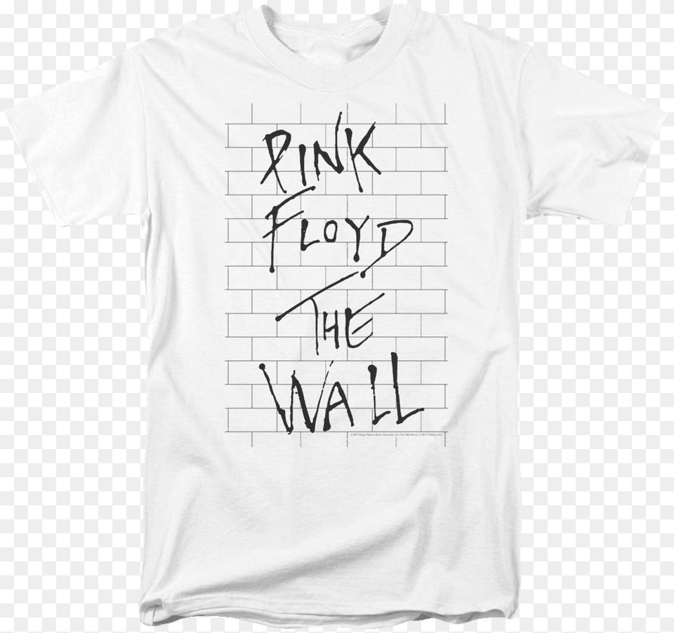 The Wall Pink Floyd T Shirt Pink Floyd The Wall, Clothing, T-shirt, Text Free Png