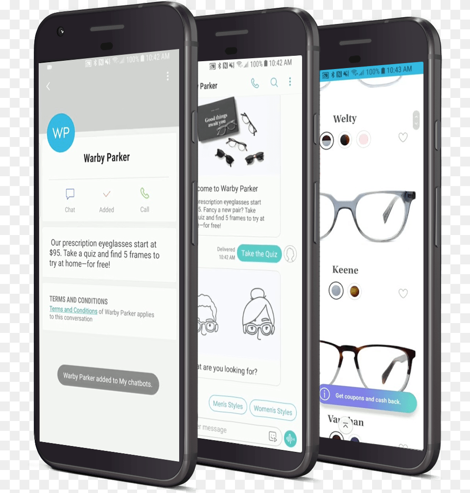 The Warby Parker Chatbot Presents Customers With Personalized Iphone, Electronics, Mobile Phone, Phone, Accessories Free Png Download
