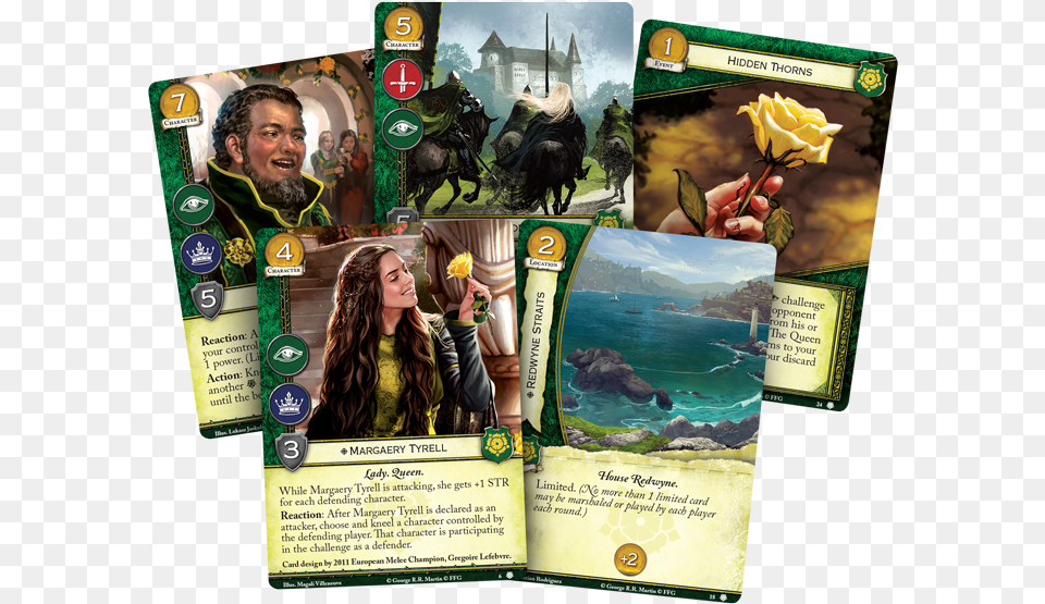 The Wealth Of Highgarden Game Of Thrones Lcg House Of Thorns Expansion, Advertisement, Poster, Adult, Person Png Image