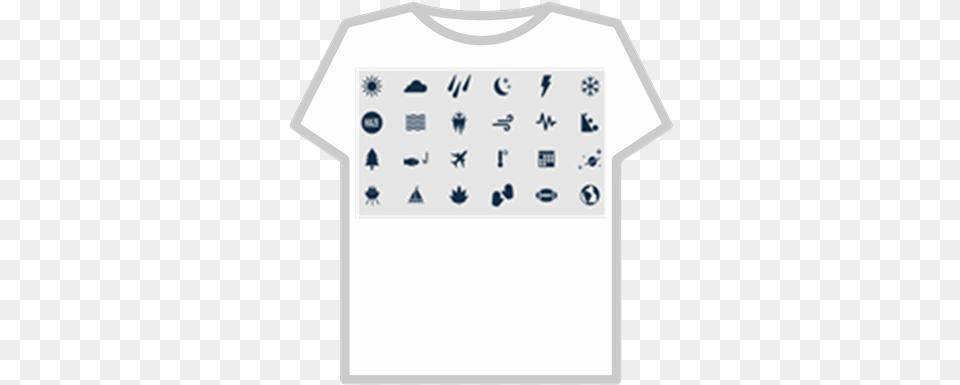 The Weatherchannelicons Roblox Weather Channel Weather Symbols Meanings, Clothing, T-shirt Png Image