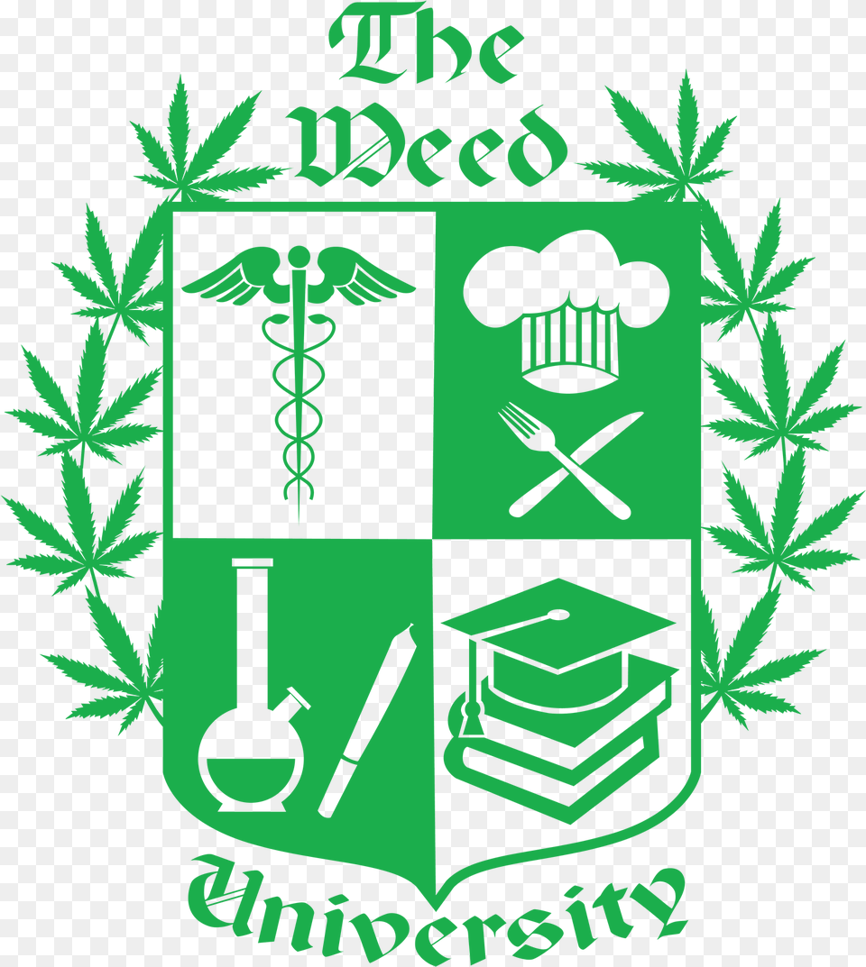 The Weed U Caduceus Vector, Emblem, Symbol, Logo Free Transparent Png