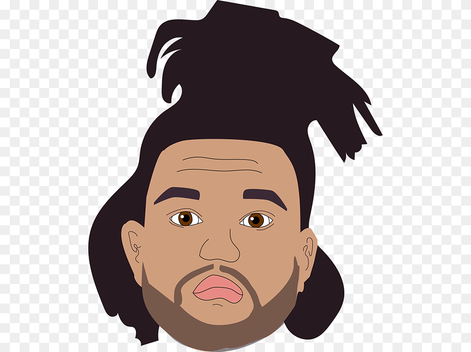 The Weeknd Cartoon Sticker Weeknd Clip Art, Face, Head, Person, Photography Free Transparent Png