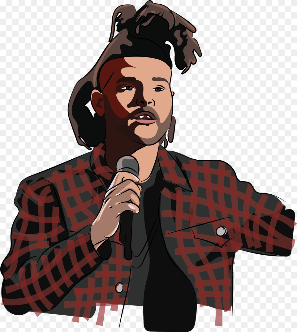 The Weeknd Illustration Illustration, Electrical Device, Microphone, Adult, Photography Free Png Download