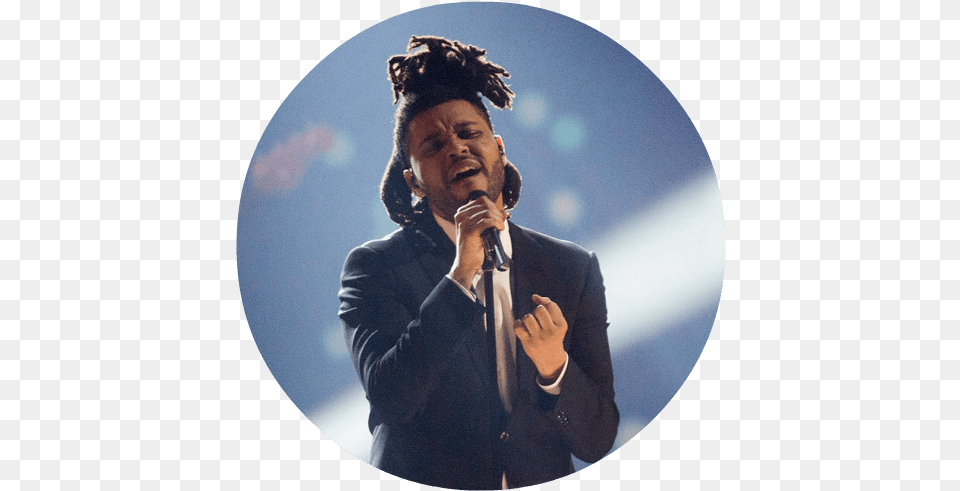 The Weeknd Singing Weeknd Earned It Live, People, Microphone, Man, Male Free Png
