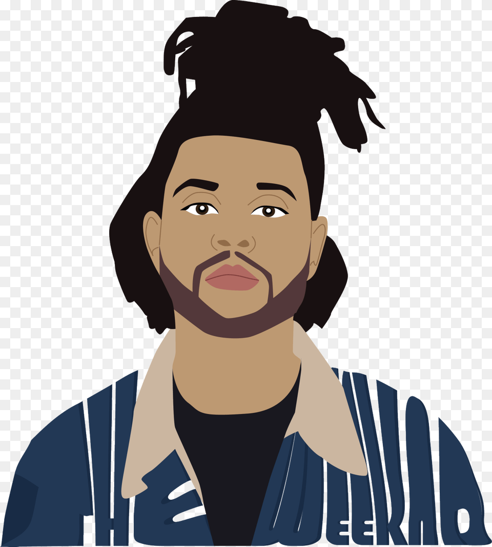 The Weeknd Typographyillustration Singer, Head, Portrait, Photography, Face Png Image