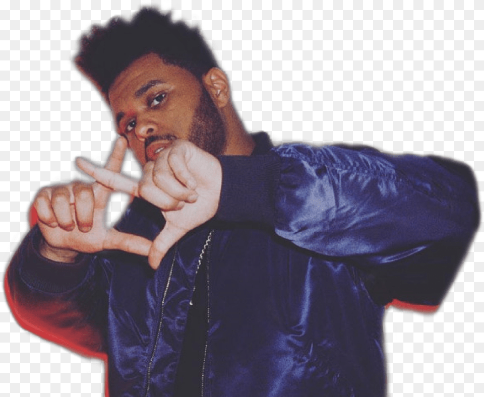 The Weeknd Xotwod Xofam Abeltesfaye Sticker Daddyabell Xo The Weeknd Hand, Jacket, Photography, Portrait, Head Png Image