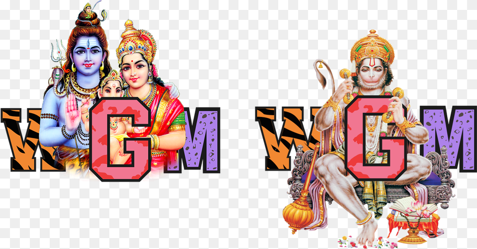 The Wgm With Various Hindu Gods And Goddesses Monkey, Person, Adult, Bride, Female Free Png