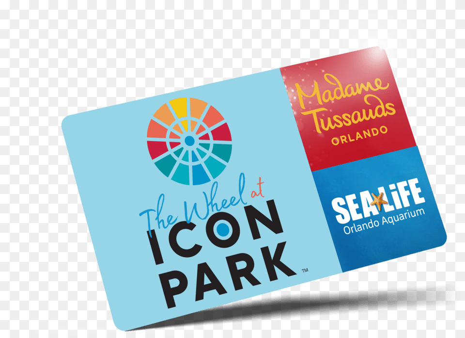 The Wheel Madame Tussauds Or Sea Life Aquarium Combo Graphic Design, Text, Business Card, Paper, Machine Free Png Download