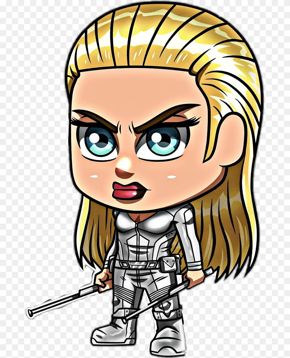 The White Canary Dc Legends Of Tomorrowsticker Art Cartoon, Book, Comics, Publication, Baby Free Png