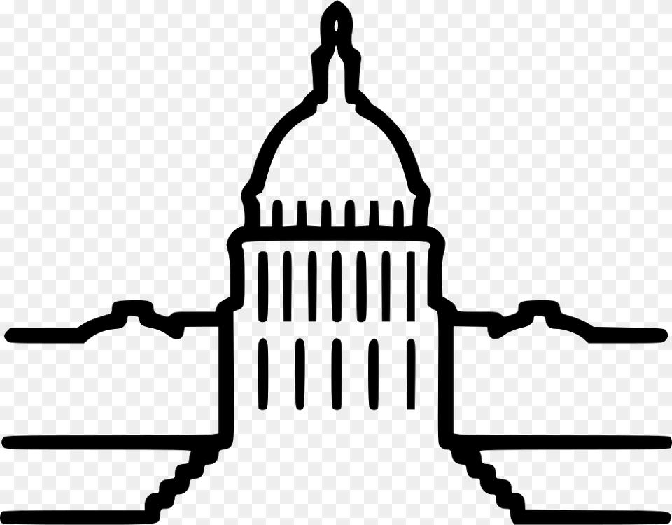 The White House, Stencil, Architecture, Dome, Building Png