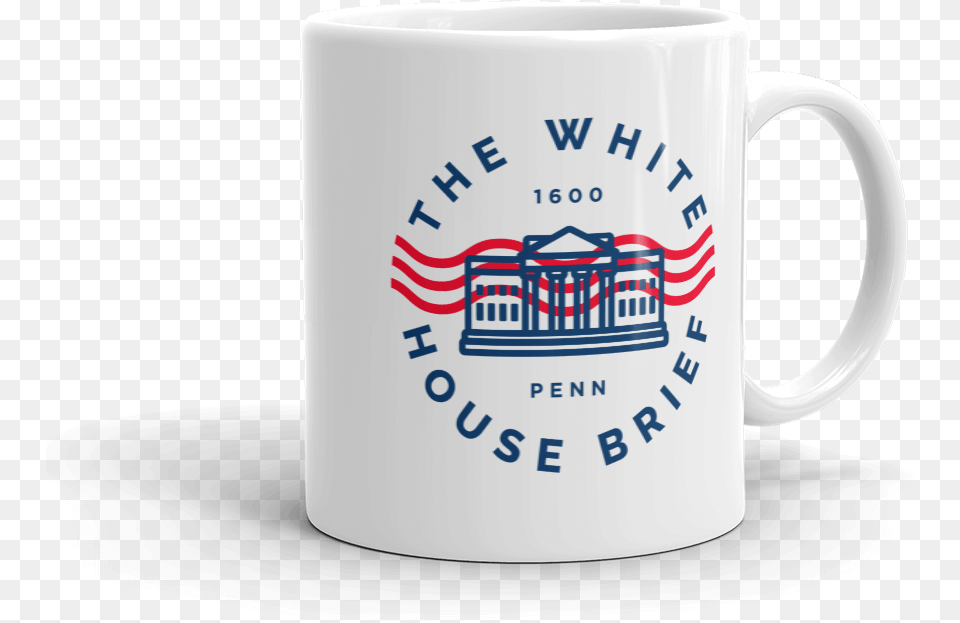 The White House Brief Logo Mug Coffee Cup, Beverage, Coffee Cup Png Image