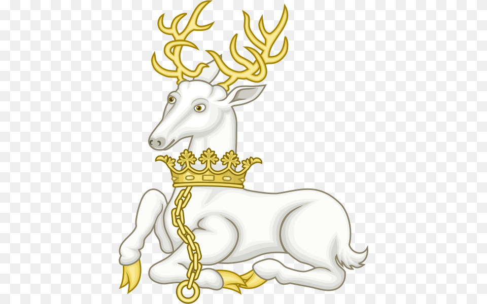 The White Stag Richard Ii Deer, Accessories, Animal, Mammal, Wildlife Free Png Download