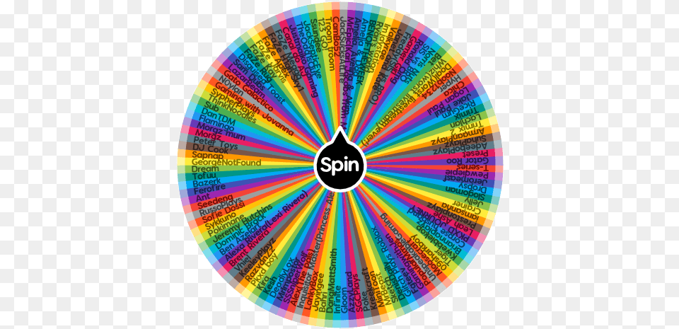 The Whou0027s Best Youtuber Spin Wheel App Horizontal, Disk Free Png