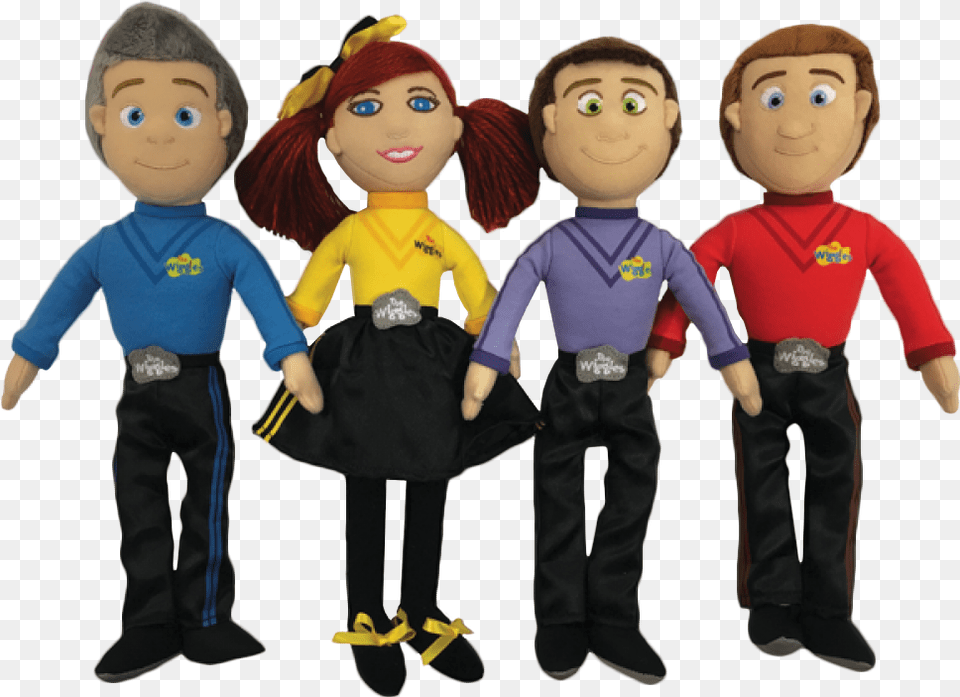 The Wiggles 8 Plush Collectors Set Wiggles Special Edition Collector Plush Set Collectable, Doll, Toy, Face, Head Free Png