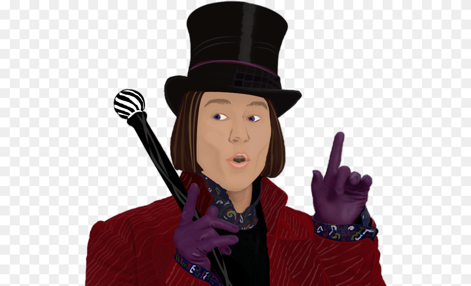 The Willy Wonka Candy Company Charlie And The Chocolate, Adult, Person, Performer, Magician Png Image
