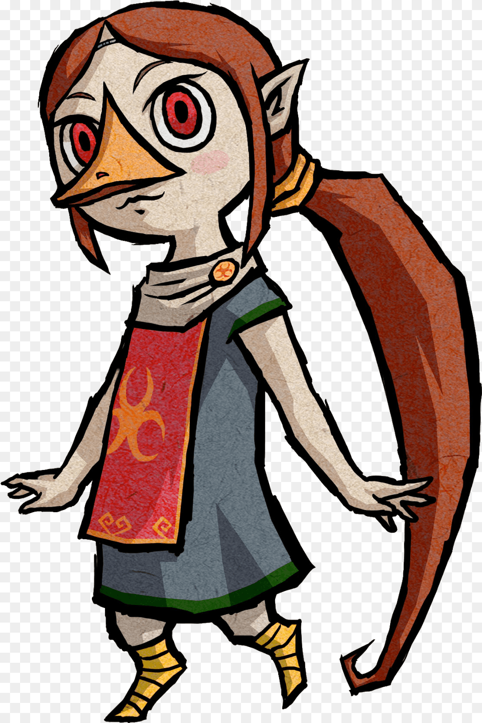 The Wind Waker Hd Badges Are Now Tloz Wind Waker Characters, Person, Face, Head, Art Free Png Download