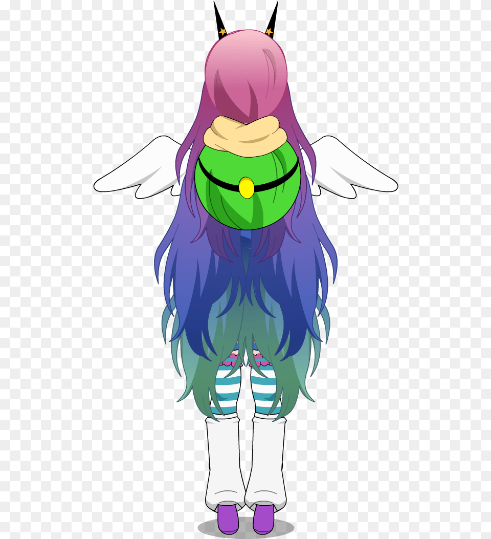 The Wings Are Connected To Her Backpack Cartoon, Adult, Female, Person, Woman Free Png Download