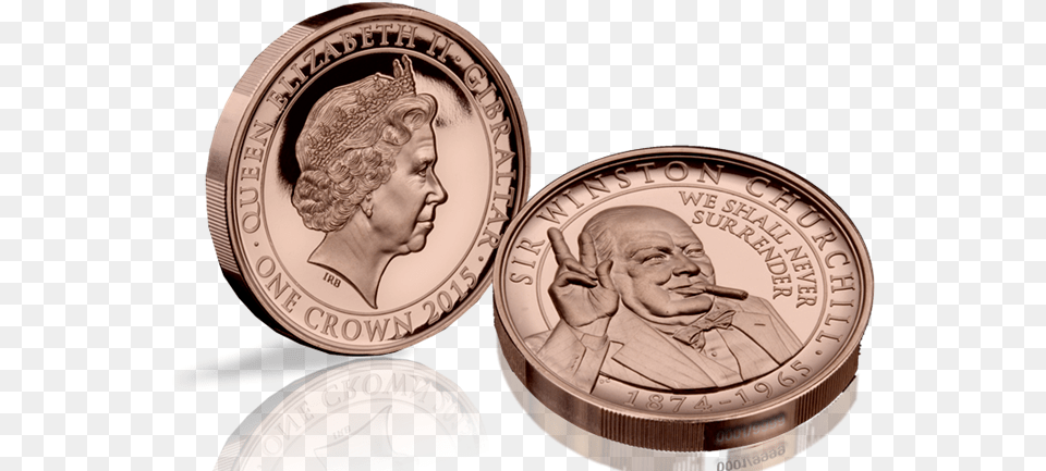 The Winston Churchill Life And Times Coin Collection Rose Gold Churchill Coin, Money, Adult, Male, Man Png Image