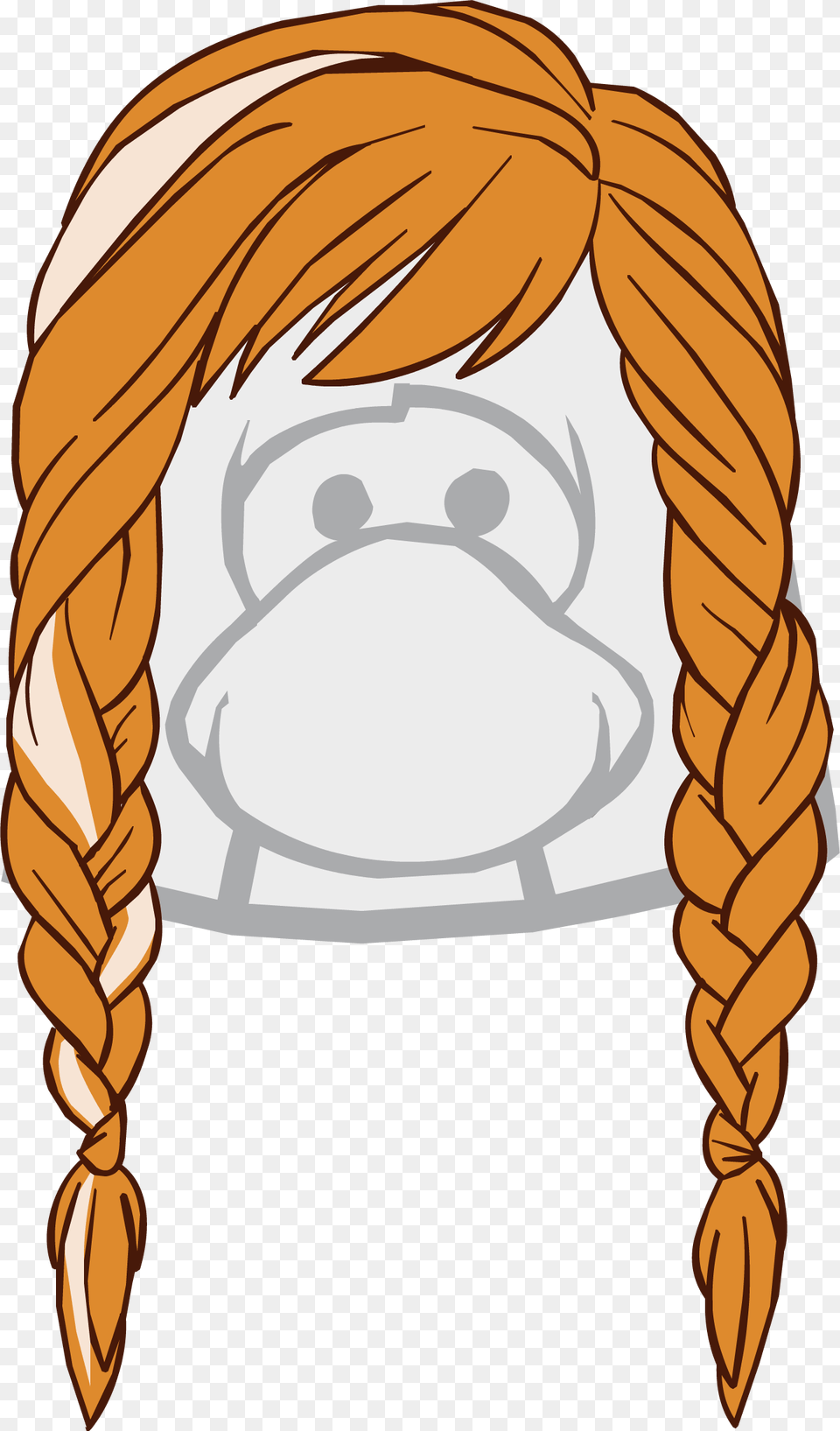 The Winter Traveler Club Penguin Ponytail, Adult, Male, Man, Person Png