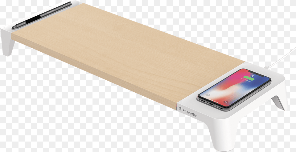The Wireless Charging Plate On The Side Can Charge Bench, Wood, Electronics, Plywood, Mobile Phone Free Png