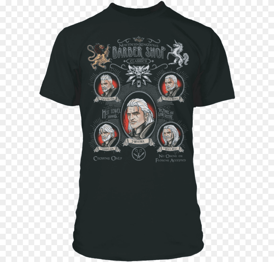 The Witcher 3 Shave And A Haircut Tee, Clothing, Shirt, T-shirt, Adult Free Png Download
