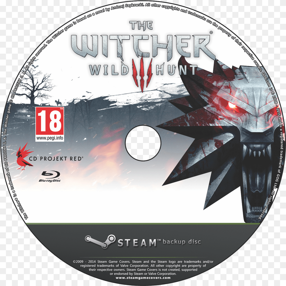 The Witcher 3 Wild Hunt Details Launchbox Games Database Witcher 3 Wolf Logo, Disk, Dvd Png Image
