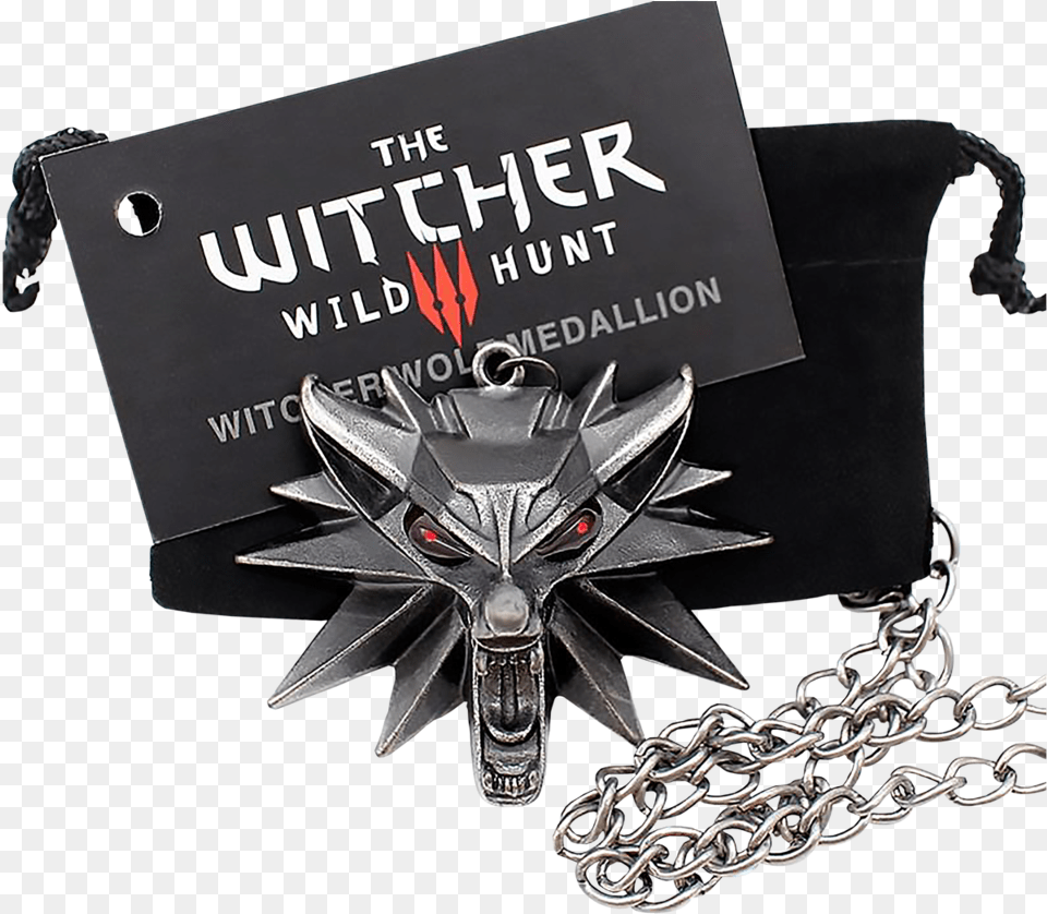 The Witcher 3 Wolf Medallion Necklace Witcher Necklace, Accessories Free Png Download