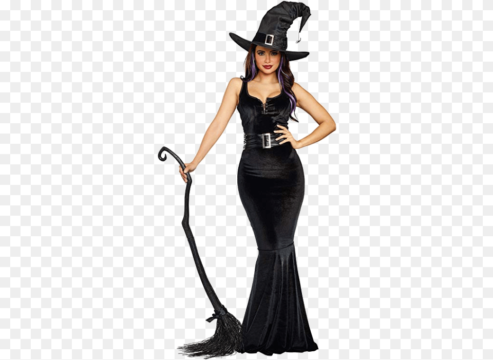 The Witchiest Adult Witch Halloween Costumes No Diy Required Diy Womens Halloween Costumes, Clothing, Dress, Formal Wear, Person Free Transparent Png