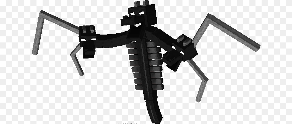 The Wither Dragon Minecraft Ender Dragon Wither, Gun, Machine Gun, Weapon, Appliance Png