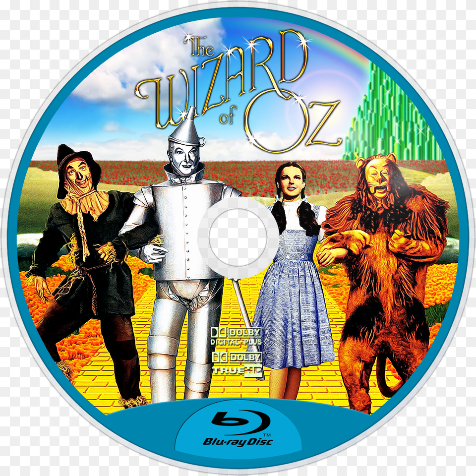 The Wizard Of Oz Bluray Disc Wizard Of Oz Blu Ray Label, Adult, Person, Woman, Female Png Image