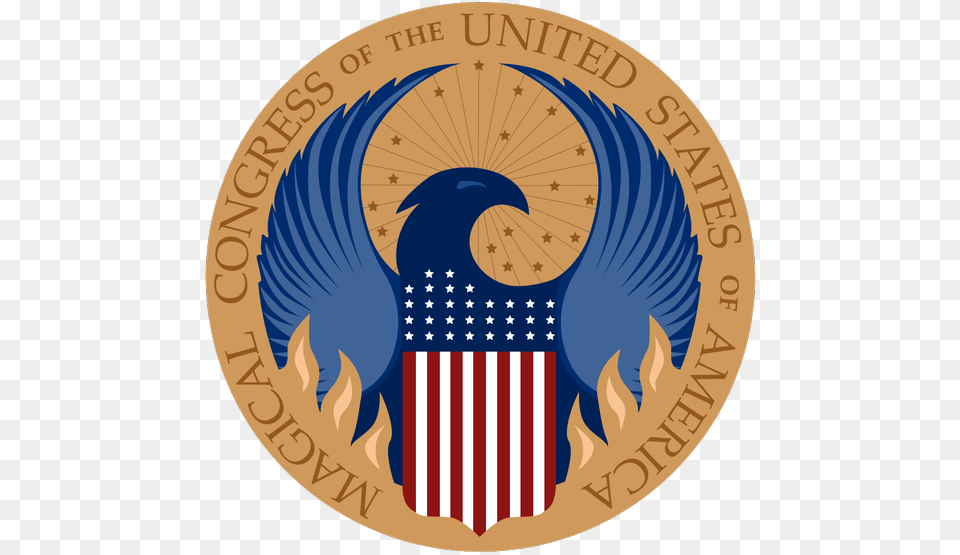 The Wizarding World In Secret Timeline The Harry Potter Magical Congress Of The United States Of America, Emblem, Symbol, Logo Png