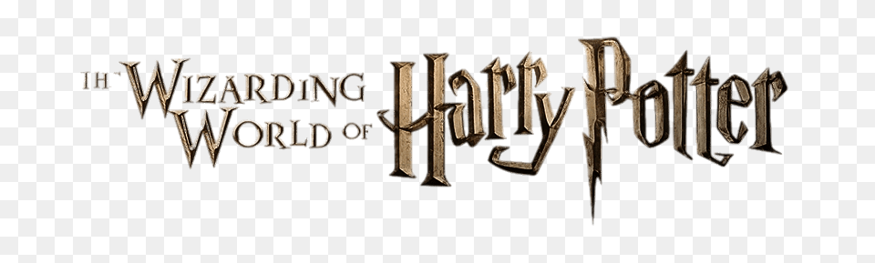 The Wizarding World Of Harry Potter Logo, Bronze, Calligraphy, Handwriting, Text Free Png