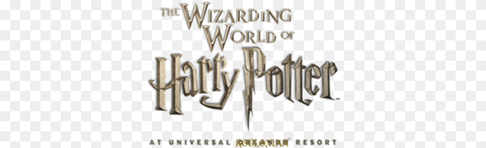 The Wizarding World Of Harry Potter Logo Roblox Wizarding World Of Harry Potter, Text, Chandelier, Lamp Png