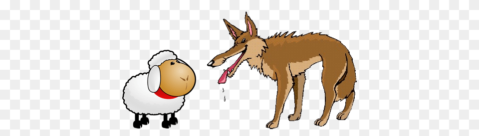 The Wolf And The Lamb Aesops Fables Retold Famous Moral Short, Animal, Coyote, Mammal, Canine Free Png Download