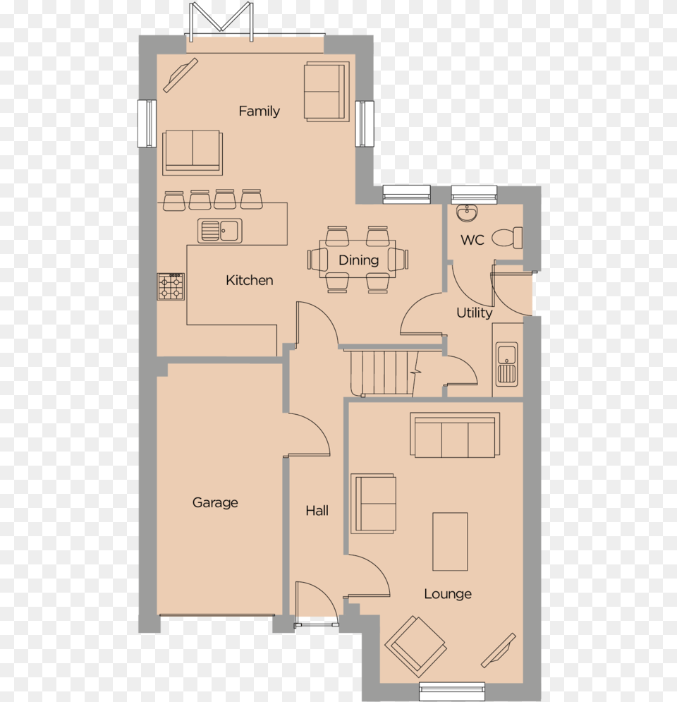 The Woodlands Floorplan Nightingale 1 Floor Plan, Diagram, Floor Plan Png Image
