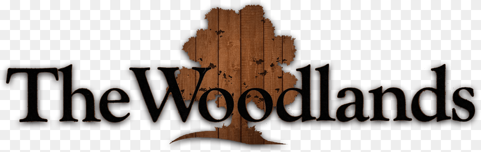 The Woodlands Logo Woodgrain Contrast The Woodlands, Wood, Text Png Image