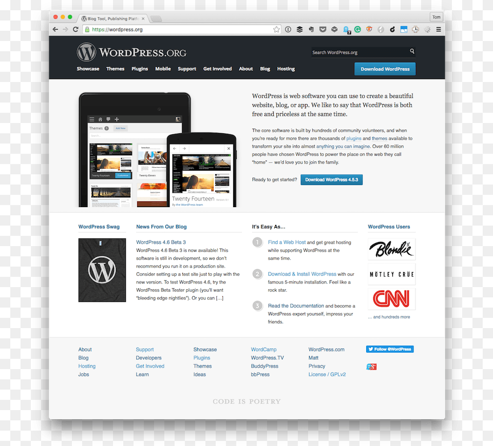 The Wordpress Project Homepage Go To Website Call To Action, File, Webpage, Electronics, Mobile Phone Free Transparent Png