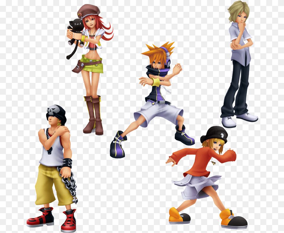 The World Ends With U Kingdom Hearts Dream Drop Distance Characters, Publication, Book, Comics, Adult Png