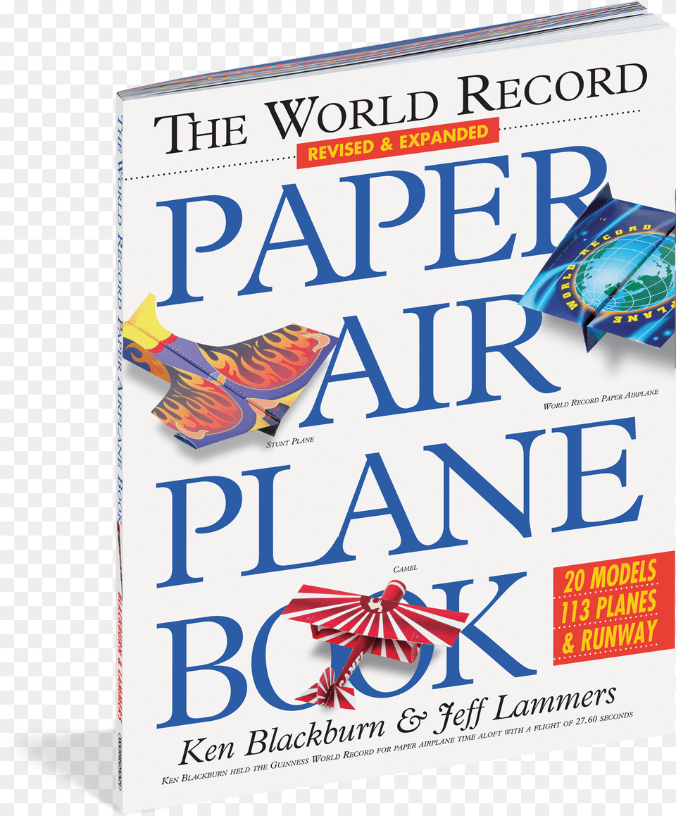 The World Record Paper Airplane Book World Record Paper Airplane Book By Ken Blackburn, Novel, Publication Free Transparent Png