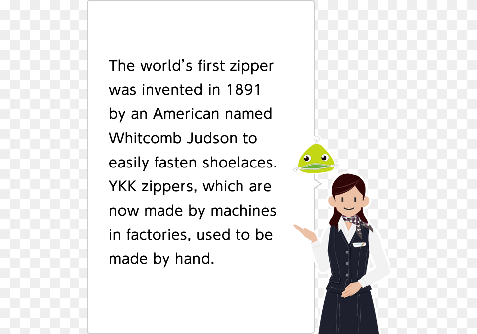 The World S First Zipper Was Invented In 1891 By An Cartoon, Book, Comics, Publication, Adult Free Png