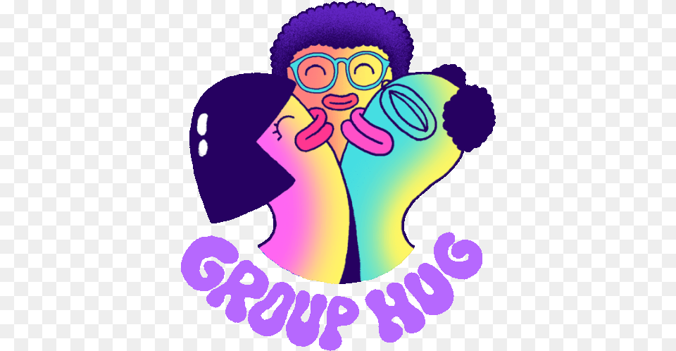 The Wrigglers Have A Team Group Hug Gif Grouphug Hugging Bestfriends Discover U0026 Share Gifs Happy, Purple, Baby, Person, Photography Png