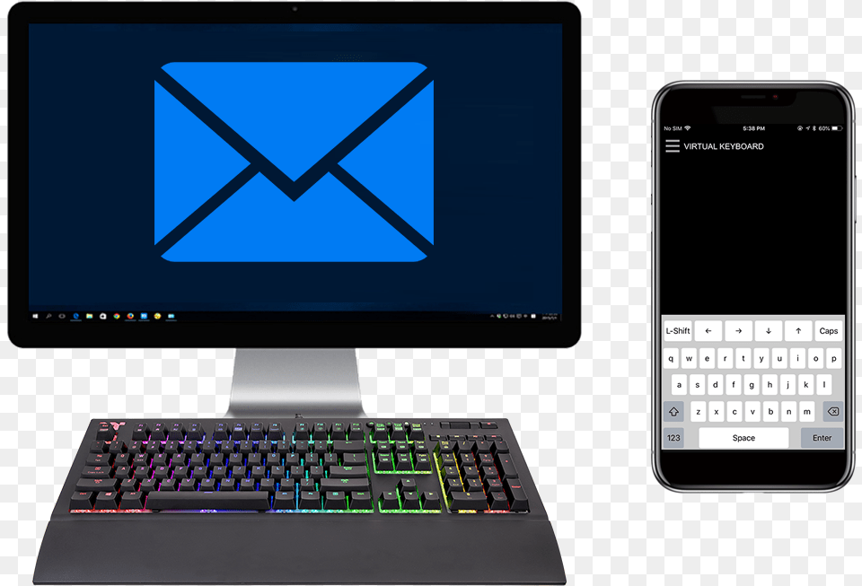 The X1 Rgb App Features An Intelligent Virtual Keyboard Contact, Computer, Phone, Mobile Phone, Hardware Free Png Download