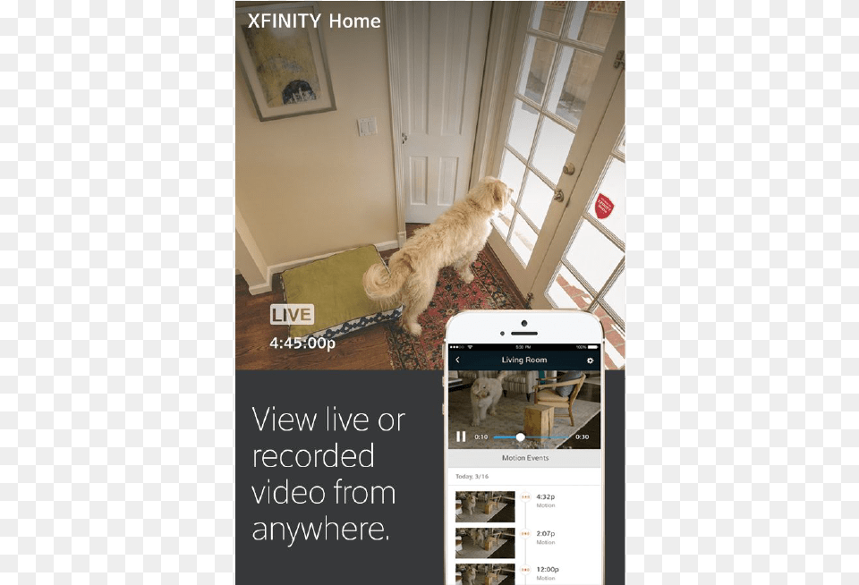 The Xfinity Home The Total Home Security And Home Golden Retriever, Door, Architecture, Building, Housing Free Transparent Png